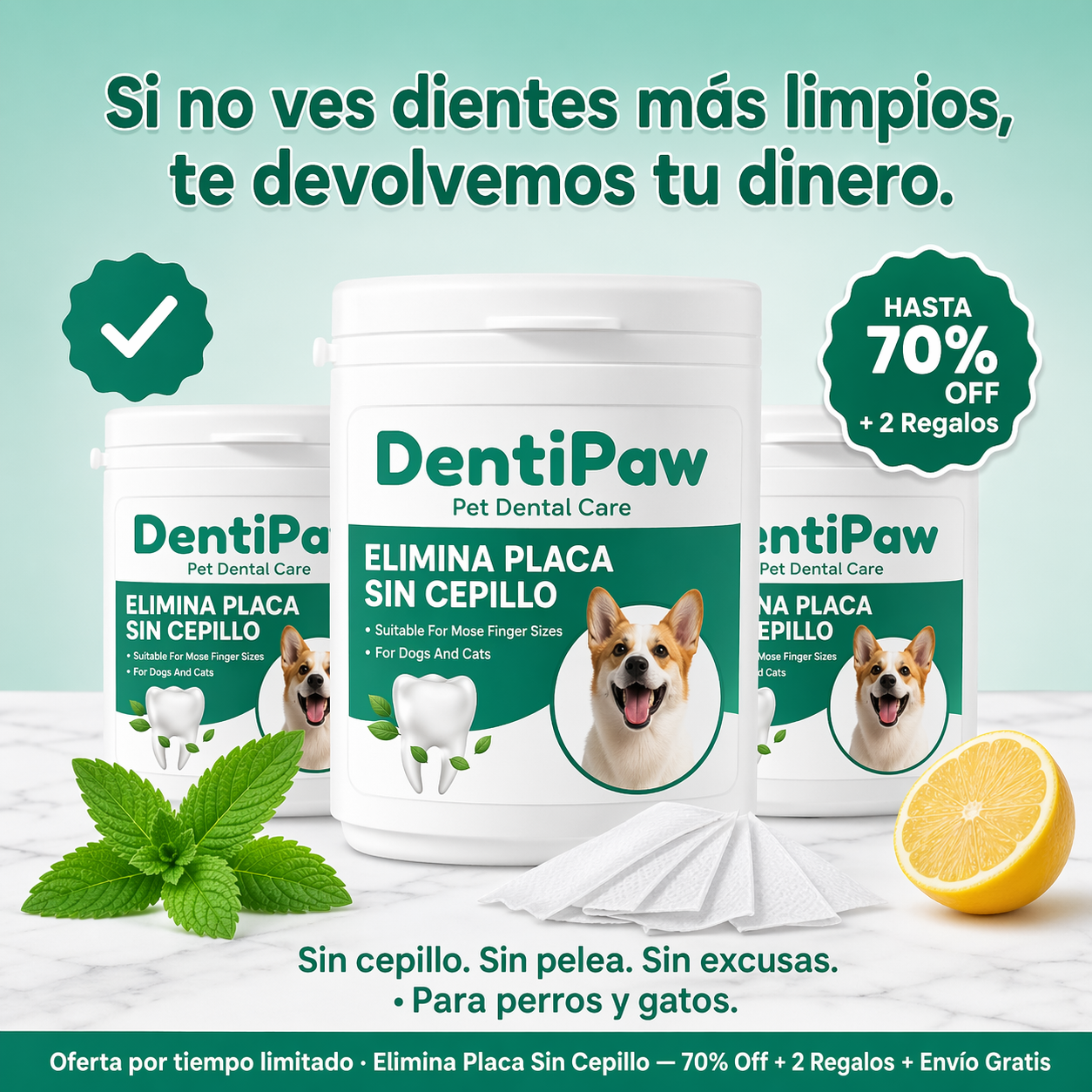 DentiPaw™ Dientes limpios. Sin drama.