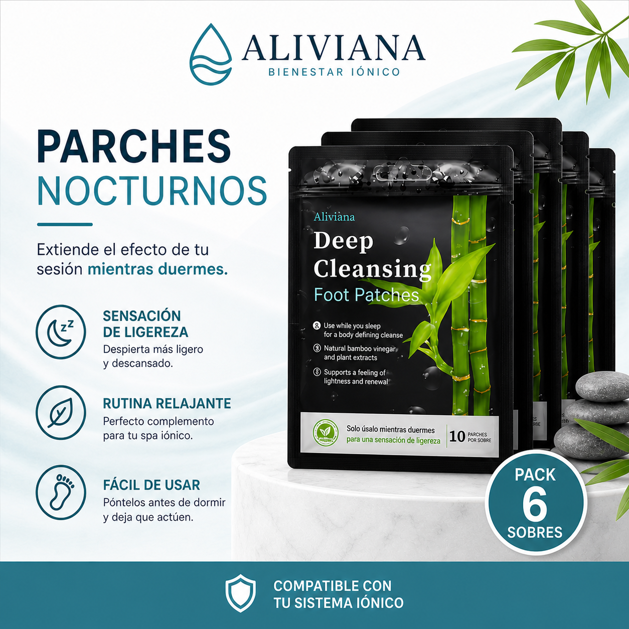 60 Parches Nocturnos Aliviana